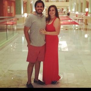 Calvin Klein Red Maxi Dress